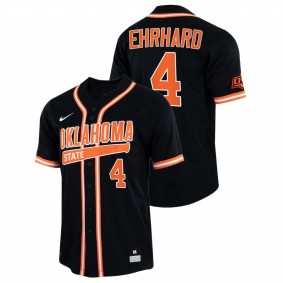 Zach Ehrhard Oklahoma State Cowboys #4 College Baseball Men Black Jersey