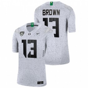 Anthony Brown Oregon Ducks 2021-22 White Eggshell Limited Football Jersey