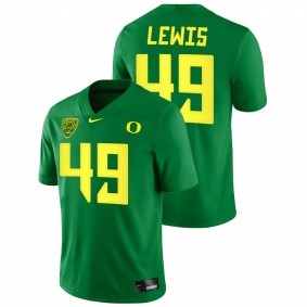 Camden Lewis Oregon Ducks 2021-22 Green College Football Game Jersey