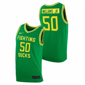 Eric Williams Jr. Oregon Ducks 2020-21 Green College Basketball Replica Jersey