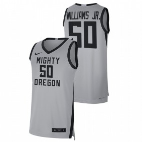 Oregon Ducks Eric Williams Jr. 2022 Grey College Basketball Mighty Limited Men Jersey