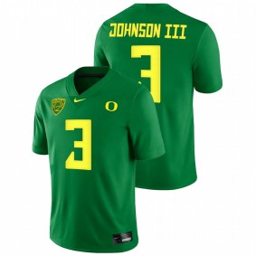 Johnny Johnson III Oregon Ducks 2021-22 Green College Football Game Jersey