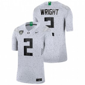 Mykael Wright Oregon Ducks 2021-22 White Eggshell Limited Football Jersey