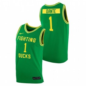 N'Faly Dante Oregon Ducks 2020-21 Green College Basketball Replica Jersey