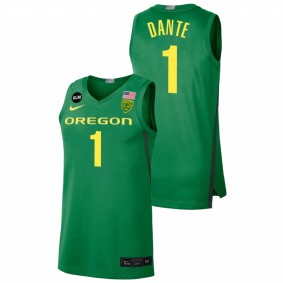 Oregon Ducks N'Faly Dante 2022 Green College Basketball BLM Limited Men Jersey