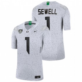 Noah Sewell Oregon Ducks 2021-22 White Eggshell Limited Football Jersey