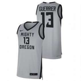 Oregon Ducks Quincy Guerrier 2022 Grey College Basketball Mighty Limited Men Jersey