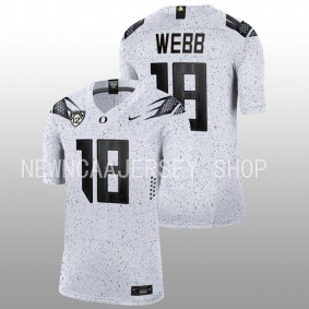 Spencer Webb Oregon Ducks Eggshell 2022-23 White Limited Football #18 Jersey