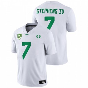 Steve Stephens IV Oregon Ducks 2021-22 White College Football Game Jersey