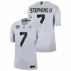 Steve Stephens IV Oregon Ducks 2021-22 White Eggshell Limited Football Jersey