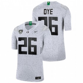 Travis Dye Oregon Ducks 2021-22 White Eggshell Limited Football Jersey