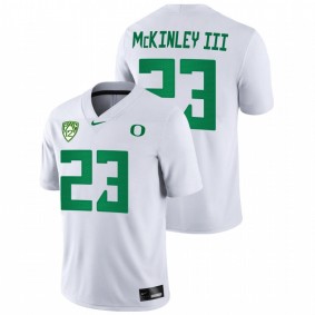 Verone McKinley III Oregon Ducks 2021-22 White College Football Game Jersey