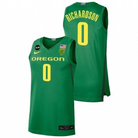 Oregon Ducks Will Richardson 2022 Green College Basketball BLM Limited Men Jersey