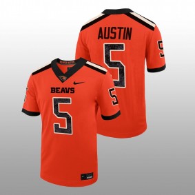 Alex Austin Oregon State Beavers College Football Orange Men Jersey