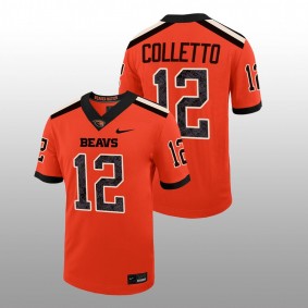 Jack Colletto Oregon State Beavers College Football Orange Men Jersey