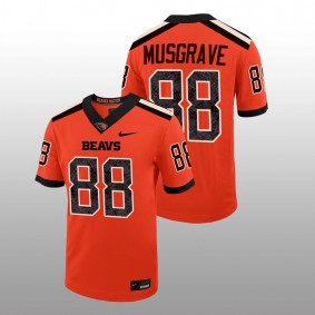 Luke Musgrave Oregon State Beavers College Football Orange Men Jersey