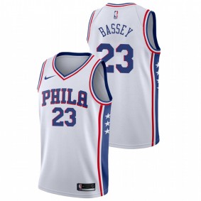 Charles Bassey Philadelphia 76ers White Classic Edition 2021 NBA Draft Jersey