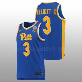 Pitt Panthers Greg Elliott 2022-23 Royal College Basketball Men Jersey