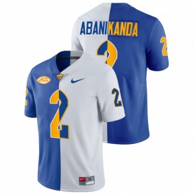 Israel Abanikanda Pitt Panthers 2021-22 Royal White Split Edition Limited Football #2 Jersey