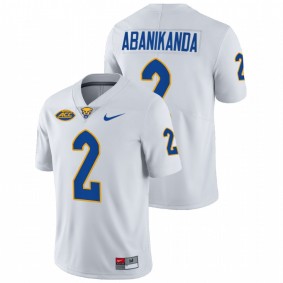 Pitt Panthers Israel Abanikanda #2 White College Football Limited Jersey