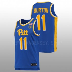 Pitt Panthers Jamarius Burton 2022-23 Royal College Basketball Men Jersey