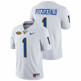 Pitt Panthers Larry Fitzgerald #1 White College Football NFL Alumni Limited Jersey