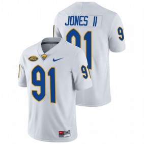 Pitt Panthers Patrick Jones II #91 White College Football NFL Alumni Limited Jersey