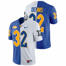 SirVocea Dennis Pitt Panthers 2021-22 Royal White Split Edition Limited Football #32 Jersey