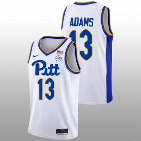 Pitt Panthers Steven Adams White College Basketball Home Men Jersey