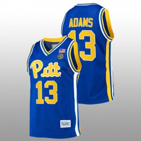 Pitt Panthers Steven Adams Retro Basketball Men Royal Jersey Alumni