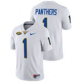 Pitt Panthers #1 White College Football Limited Jersey