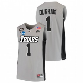 Providence Friars Al Durham Grey 2022 NCAA March Madness BLM Basketball Men Jersey