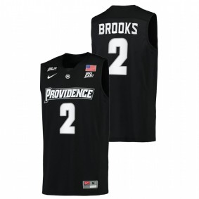 MarShon Brooks #2 Black Providence Friars Alumni College Basketball Jersey