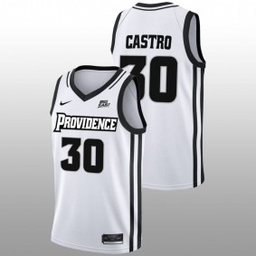 Rafael Castro #30 White Providence Friars 2022-23 Home College Basketball Jersey