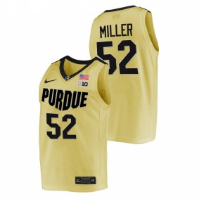 Brad Miller #52 Gold Purdue Boilermakers NBA Alumni College Basketball Jersey