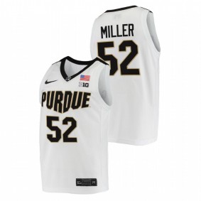 Purdue Boilermakers Brad Miller White College Basketball NBA Alumni Men Jersey