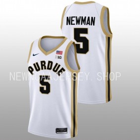 Purdue Boilermakers Brandon Newman 2022-23 White College Basketball Men Jersey