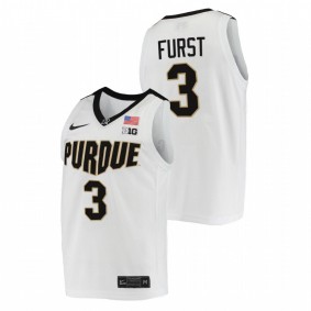 Purdue Boilermakers Caleb Furst 2021-22 White College Basketball Replica Men Jersey