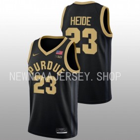 Cam Heide #23 Black Purdue Boilermakers 2022-23 College Basketball Jersey