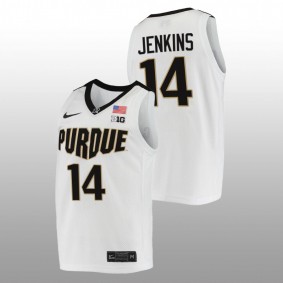 David Jenkins #14 White Purdue Boilermakers 2022 College Basketball Jersey