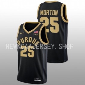 Ethan Morton #25 Black Purdue Boilermakers 2022-23 College Basketball Jersey