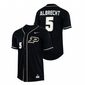 Evan Albrecht Purdue Boilermakers #5 College Baseball Men Black Jersey