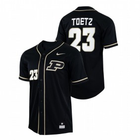 Paul Toetz Purdue Boilermakers #23 College Baseball Men Black Jersey