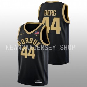 Will Berg #44 Black Purdue Boilermakers 2022-23 College Basketball Jersey