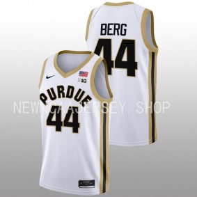 Purdue Boilermakers Will Berg 2022-23 White College Basketball Men Jersey