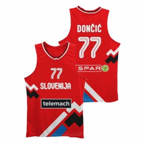 Slovenija Luka Doncic Red Olympics History Player Special Jersey