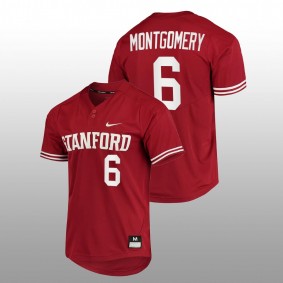 Braden Montgomery Stanford Cardinal #6 2022 PAC-12 Conference Tournament Champs Men Cardinal Jersey Baseball