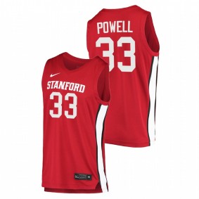 Dwight Powell Stanford Cardinal 2020-21 Red College Basketball Jersey