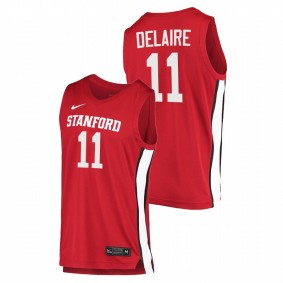 Jaiden Delaire Stanford Cardinal 2020-21 Red College Basketball Jersey