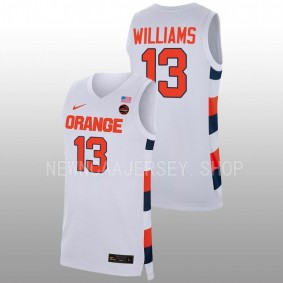 Benny Williams #13 White Syracuse Orange 2022-23 Replica College Basketball Jersey